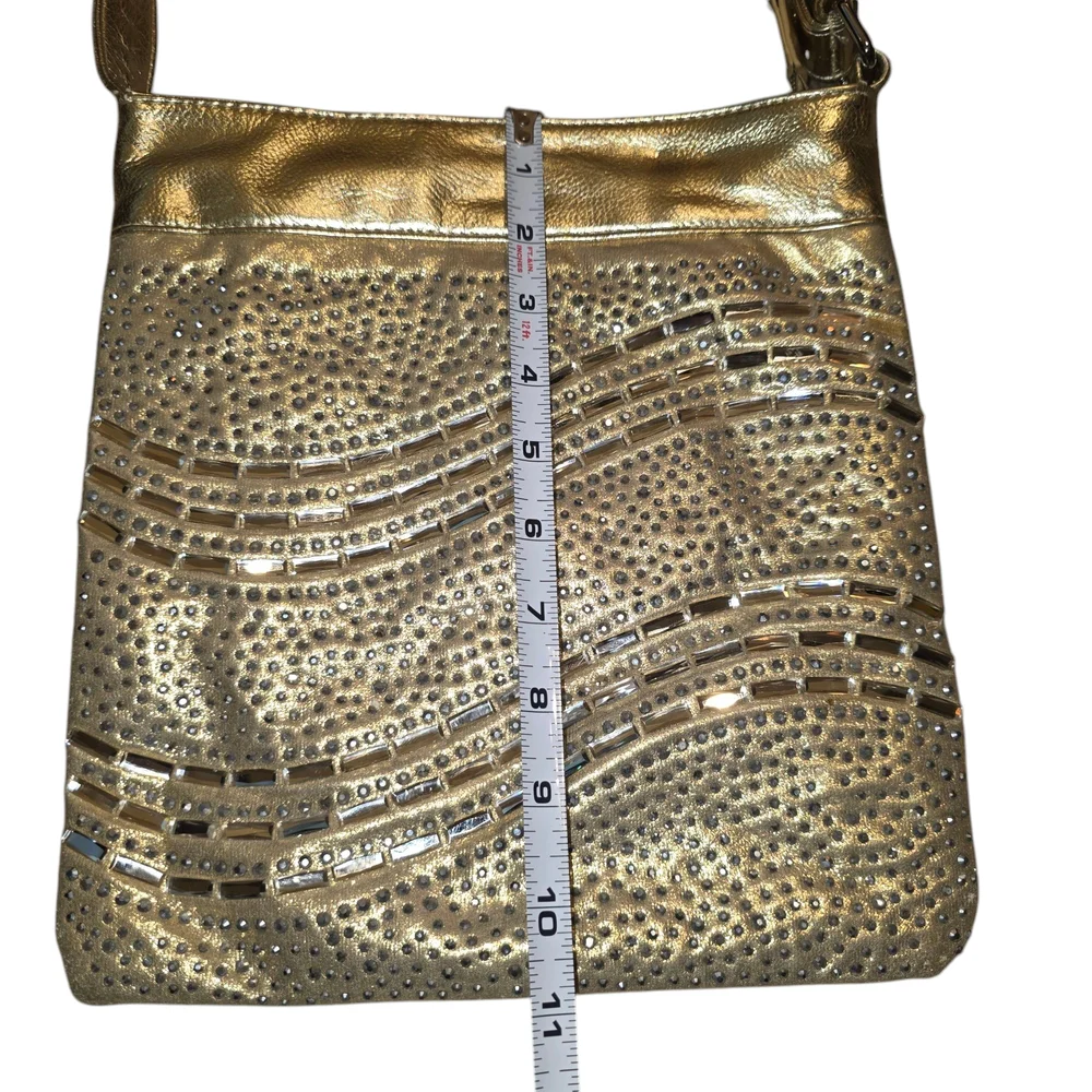 Gold Studded Shoulder Bag - Picture 4 of 8